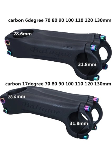 6 Derece 100MM Stili Mtb Karbon Gövde Bisiklet Sınıfı Yol Bisikleti Karbon mm Gövde Bisiklete Binme Güç Parçaları (Yurt Dışından) indirimleri