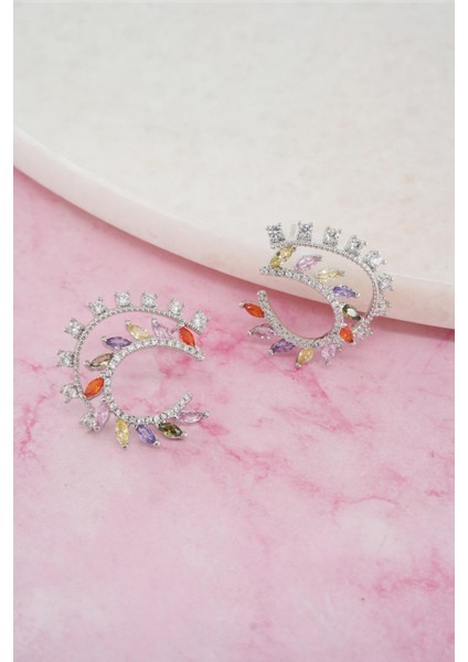 Kadın Vip Seri Baget Zirkon Taşlı Küpe Seti fiyatları