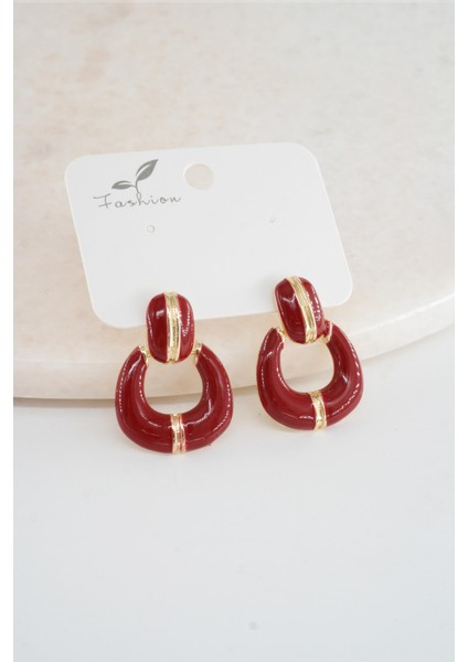 Kadın Vip Seri Sallantılı Mineli Küpe Seti