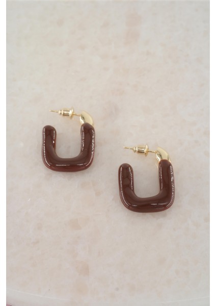 Kadın Vip Seri Dikdörtgen Model Mineli Küpe Seti fiyatları