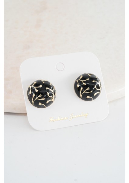 Kadın Vip Seri Oval Model Mineli Küpe Seti