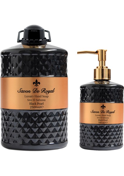 Luxury Vegan Sıvı Sabun Black Pearl 2.5 lt & 500 ml