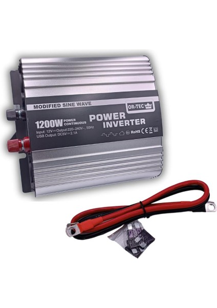 Solar 12 Volt 1200 Watt W Modifiye Sinus Inverter