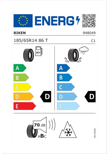 185/65 R14 86T Snowtime B2 Oto Kış Lastiği (Üretim Yılı: 2023)