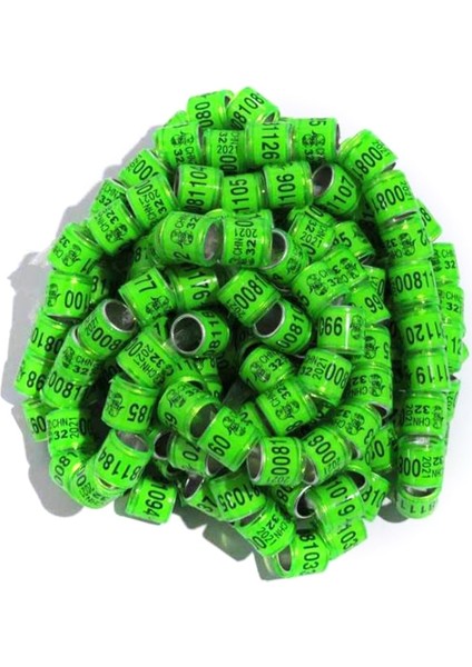 Açık Yeşil Tarzı Lot Ayarlanabilir Kümes Hayvanları Ayak Halkası Kuş Güvercin Tabela Çiftlik Hayvanı Taşıyıcıları (Yurt Dışından)