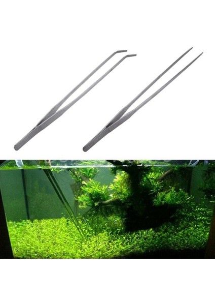 Düz Stil Sıcak Satış Paslanmaz Çelik Tank Cımbız Pense Akvaryum Tankı Su Bitkileri Düz Dirsek Forseps Klip Su Temizleme Aracı (Yurt Dışından) modelleri