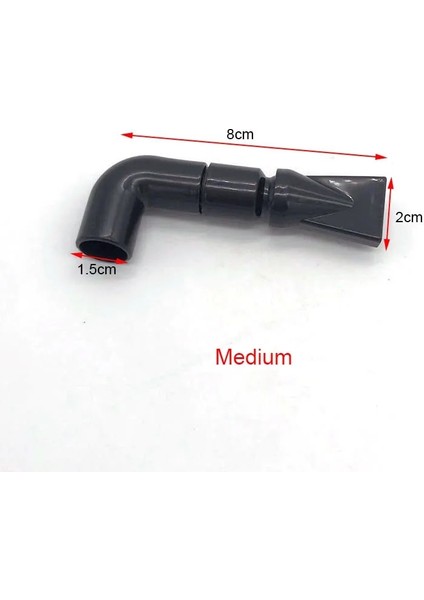 M Tarzı Akvaryum Balıkları Tankı Su Pompası Filtresi Su Çıkış Memesi Dönüş Borusu Uydurma Dört Boyutlu Akvaryum Aksesuarı Derece Siyah (Yurt Dışından) fiyatları