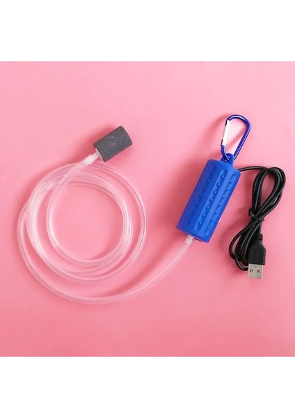 Lacivert Tarzı 1 Adet Yeni Taşınabilir Mini USB Akvaryum Balık Tankı Oksijen Hava Pompası Sessiz Enerji Tasarrufu Malzemeleri Su Teraryum Balık Tankı Aksesuarları (Yurt Dışından)