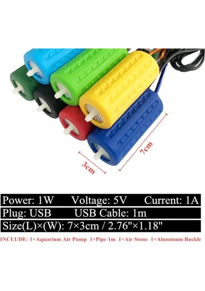 Lacivert Tarzı 1 Adet Yeni Taşınabilir Mini USB Akvaryum Balık Tankı Oksijen Hava Pompası Sessiz Enerji Tasarrufu Malzemeleri Su Teraryum Balık Tankı Aksesuarları (Yurt Dışından) fiyatları