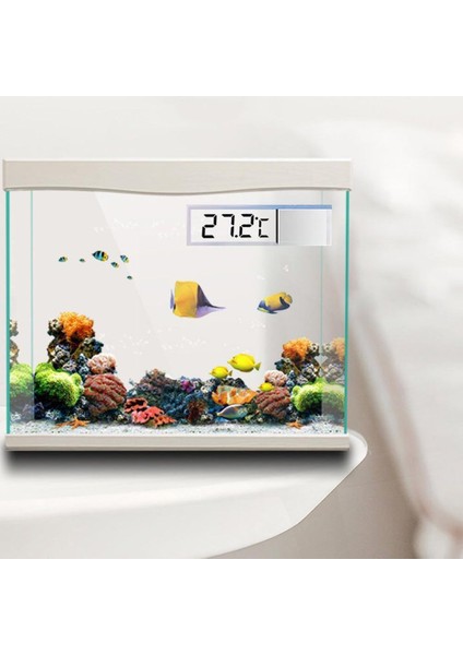 Altın Tarzı 7*2*1 cm LCD Ekran 3D Dijital Elektronik Ekran Termometre Testi Su Tipi Akvaryum Harici Balık Masa Ölçer Hepsi Akvaryum Için (Yurt Dışından)