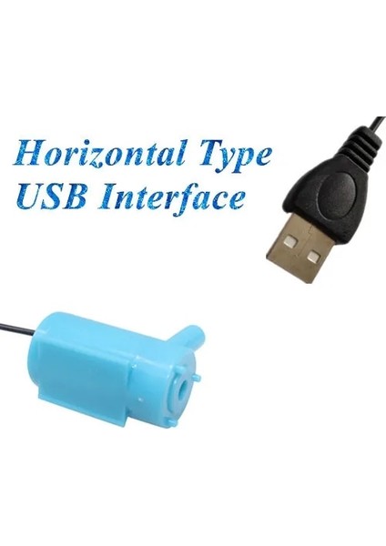 Yatay-Mavi Tarzı 5V Dalgıç Mikro Mini Elektrikli Pompa Dilsiz USB Bir Metre Hattı Dc Dikey Yatay Alçak Gerilim 120LH Akvaryum Balıkları Tankı (Yurt Dışından)