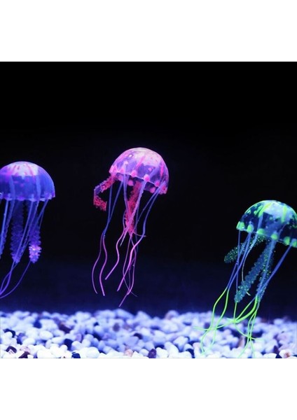 Mor Tarzı Yapay Yüzme Parlayan Etkisi Denizanası Akvaryum Dekorasyon Balık Tankı Sualtı Canlı Bitki Aydınlık Süs Su Manzarası (Yurt Dışından) fiyatları