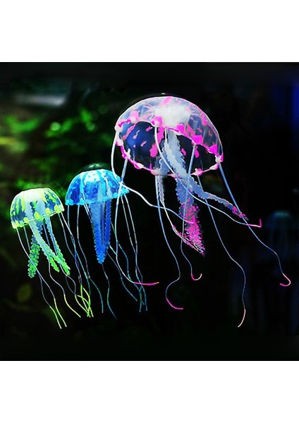 Mor Tarzı Yapay Yüzme Parlayan Etkisi Denizanası Akvaryum Dekorasyon Balık Tankı Sualtı Canlı Bitki Aydınlık Süs Su Manzarası (Yurt Dışından) modelleri