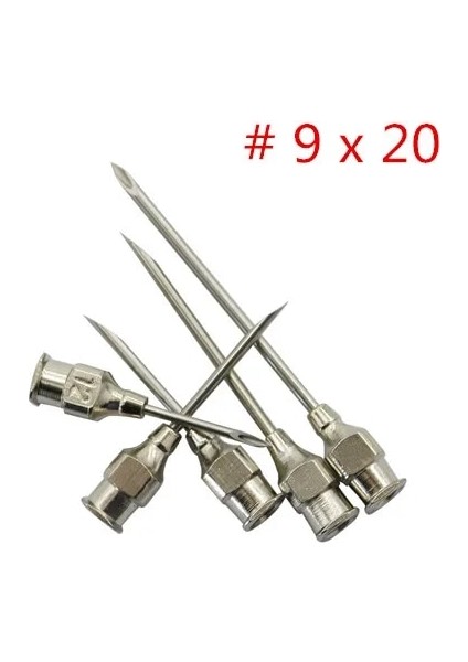 9X20 Stili M Beden Kanatlı Hayvan Şırınga Her Türlü Için Paslanmaz Çelik Tavuk Injectioead Domuzlar Injectioead (Yurt Dışından)
