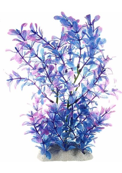 Mor ve Mavi Tarzı S Beden Yeni- Yapay Plastik Su Tesisi Mor-Mavi Akvaryum Dekoru (Yurt Dışından)