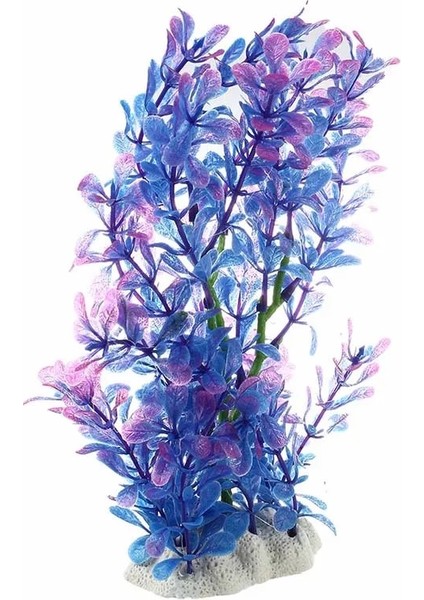 Mor ve Mavi Tarzı S Beden Yeni- Yapay Plastik Su Tesisi Mor-Mavi Akvaryum Dekoru (Yurt Dışından) modelleri