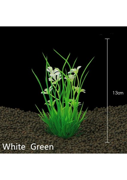 Beyaz Yeşil Tarzı L Beden Yeni Akvaryum Yapay Bitkiler Dalgıç Sucul Balık Tankı Dekorasyon Tesisi Sucul Su Çim Peyzaj Görüntüleme Süsleme (Yurt Dışından)