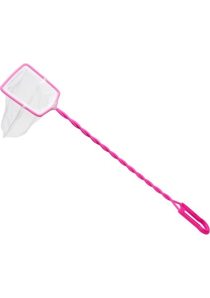 Pembe Tarzı 4 Inç 1 Adet Akvaryum Aksesuarları Uzun Saplı Kare Akvaryum Balık Tankı Balık Ağı Iniş Ağı Balık Dayanıklı Ürünler Için (Yurt Dışından)