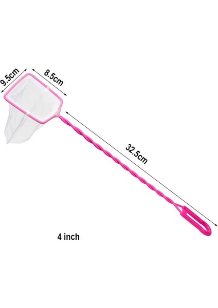 Pembe Tarzı 4 Inç 1 Adet Akvaryum Aksesuarları Uzun Saplı Kare Akvaryum Balık Tankı Balık Ağı Iniş Ağı Balık Dayanıklı Ürünler Için (Yurt Dışından) modelleri