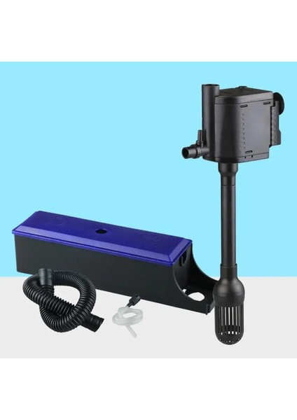 Su Pompası Stili Olmadan 6W Akvaryum Dış Filtre Kutusu Utra Sessiz Dalgıç Pompa Su Sirkülasyon Sistemi Ayarlanabilir Uzunluk Balık Tankı Filtre Kabı (Yurt Dışından)