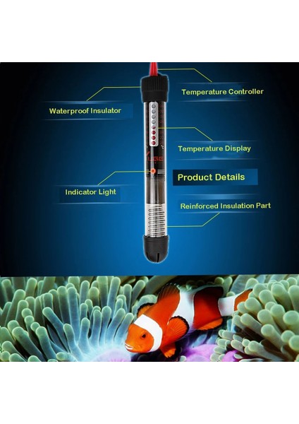 Ab Fiş Tarzı 25W Akvaryum Isıtıcı Dalgıç Tatlı Su Balık Tankı Isıtıcı Sabit Sıcaklık Isıtma Çubuğu Akvaryum Malzemeleri (Yurt Dışından) indirimleri