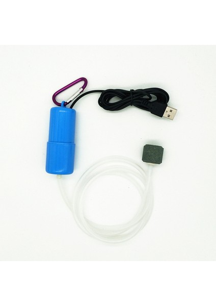 Mavi Stil Taşınabilir USB Akvaryum Pompası Sıvı Transferi Oksijen Hava Pompası Temizleme Suyu Emici Emme Borusu Yıkama Balık Tankı Filtresi (Yurt Dışından)