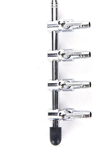 No.4 Tarzı Meme 4mm Akvaryum Hava Valfi Paslanmaz Çelik Balık Tankı Hava Akışı Kontrol Kolu Valf Dağıtıcı Splitter Oksijen Pompası Aksesuarları (Yurt Dışından)