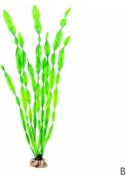 B Tarzı Simülasyon Yosun Balık Tankı Akvaryum Dekorasyon Mor Yeşil Yapay Plastik Sahte Su Yosunu Çim Bitki Peyzaj Dekor (Yurt Dışından)