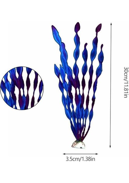 B Tarzı Simülasyon Yosun Balık Tankı Akvaryum Dekorasyon Mor Yeşil Yapay Plastik Sahte Su Yosunu Çim Bitki Peyzaj Dekor (Yurt Dışından) fırsatları