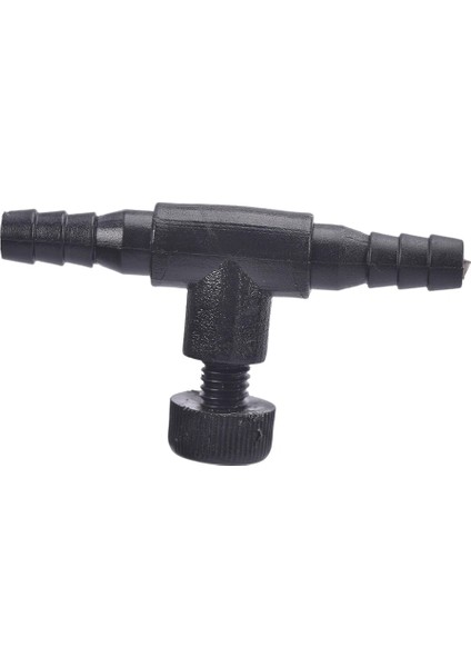 Siyah Stil 3 Parça Balık Tankı Hava Hattı Akış Kontrolü Regülatör Vana Akvaryum Havayolu Boru Borusu Için Ayarlanabilir Konnektör Anahtarı Dokunun (Yurt Dışından)