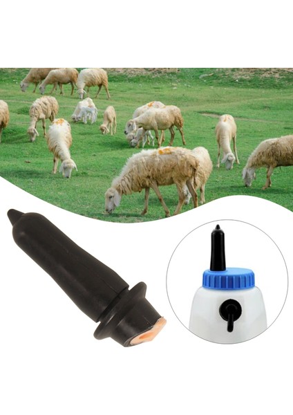 10.2X4CM Stili Gıda Sınıfı Kauçuk Hayvancılık Nipel Suluk Emzirme Için Süt Nipel Sığır Koyun Buzağı Kuzu Keçi Midilli Hayvancılık Besleme Nipelleri (Yurt Dışından)