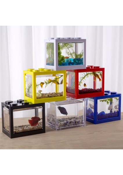 Bl-2 Stili Mini Balık Tankı Sıra Akvaryum Istiflenebilir Tanklar Hafif Karınca Besleme Tankları Mini Sürüngen Sıra Kutusu Masaüstü Dekorasyon Akvaryum Aksesuarları (Yurt Dışından) fiyatları