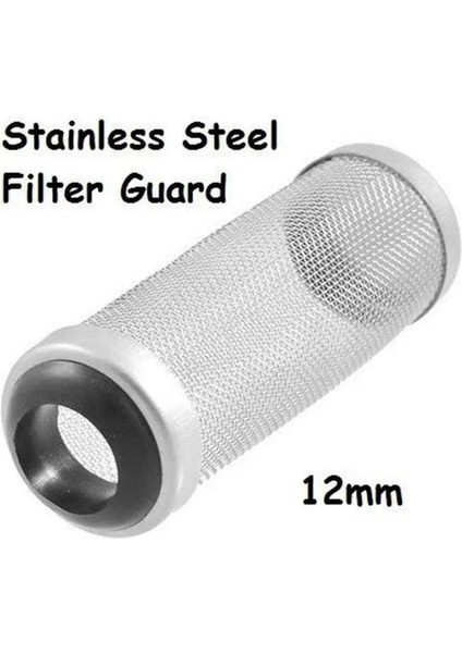Gümüş Tarzı 12 mm mm Balık Tankı Filtresi Giriş Kutusu Mesh Karides Ağları Paslanmaz Çelik Özel Silindir Filtreler Giriş Girişi Akvaryum Erişimini Koruyun (Yurt Dışından) fırsatları