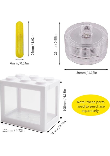 W-1 Stili Mini Balık Tankı Sıra Akvaryum Istiflenebilir Tanklar Hafif Karınca Besleme Tankları Mini Sürüngen Sıra Kutusu Masaüstü Dekorasyon Akvaryum Aksesuarları (Yurt Dışından) fırsatları