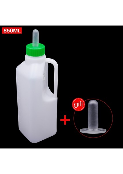 Sadece Bir Şişe Tarzı 850ML Buzağı Koyun Süt Tiryakisi Değiştirilebilir Silikon Meme Kuzu Keçi Besleyici ile Şişe Su Tiryakisi Besleme Malzemeleri Araçları (Yurt Dışından)