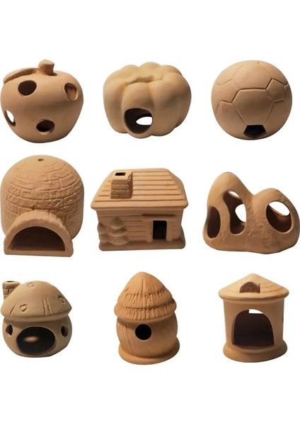 NO.904 Stili Akvaryum Mini Seramik Tanklar Frimp Ev Yuva Yumurtlama Yetiştiriciliği Mağara Kil Tencere Balık Tankı Peyzaj Süslemeleri Süsler (Yurt Dışından) indirimleri