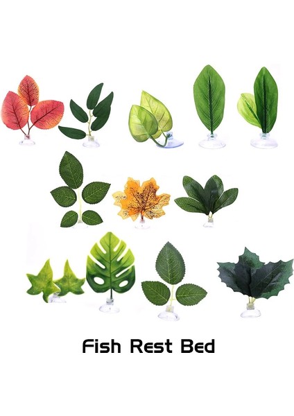Gümüş Tarzı 3 Adet Yeni Yapay Bitki Yaprak Tropikal Akvaryum Dekor Betta Hamak Balık Dinlenme Yatağı Balık Dinlenme Yumurtlama Çevre Koruma (Yurt Dışından) indirimleri