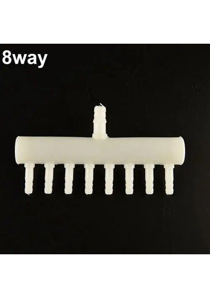 8 Yollu Stil Plast Yolları 4mm Akvaryum Balık Tankı Hava Akış Valfi Bölücü Kiti Oksijen Akvaryum Malzemelerinin Küçük Eklenmesi (Yurt Dışından)