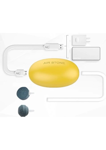 Beyaz Stil M Beden Akvaryum Oksijen Pompası USB Mini Taşınabilir Verimli Açık Balıkçılık Hava Taş Ultra Sessiz Balık Tankı Hava Pompaları (Yurt Dışından) fiyatları