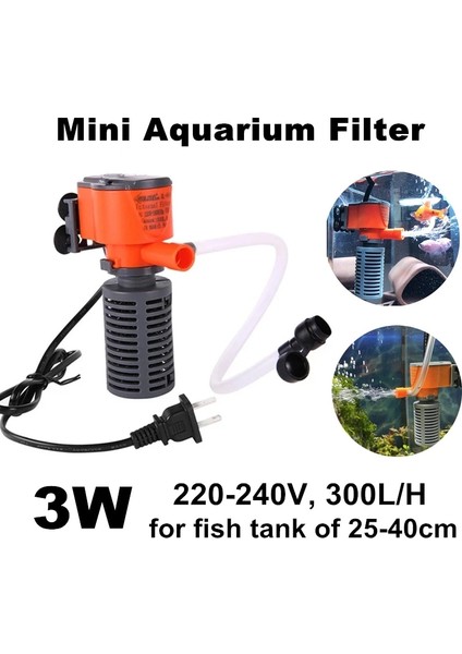 Filtre ve 2 Pamuk Stili 3W 3W Mini Dahili Akvaryum Filtresi Dalgıç Su Sirkülasyon Pompası Filtre Balık Kaplumbağa Tankı Için Oksijen Eklemek (Yurt Dışından) fırsatları