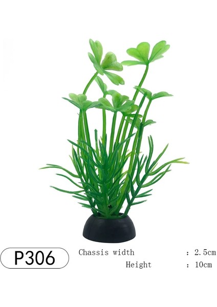 P306 Stili Simülasyon Yapay Bitkiler Akvaryum Balık Tankı Dekor Su Yabani Otları Süs Bitkisi Plastik Yeşil Çim Peyzaj Dekorasyonu (Yurt Dışından)