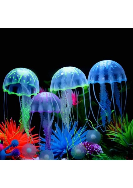 Pembe Tarzı Silikon Yapay Sahte Denizanası Süs Dekorasyon Akvaryum Balık Tankı Için Parlayan Efekt Aydınlatma Akvaryum Dekorasyonu (Yurt Dışından) indirimleri