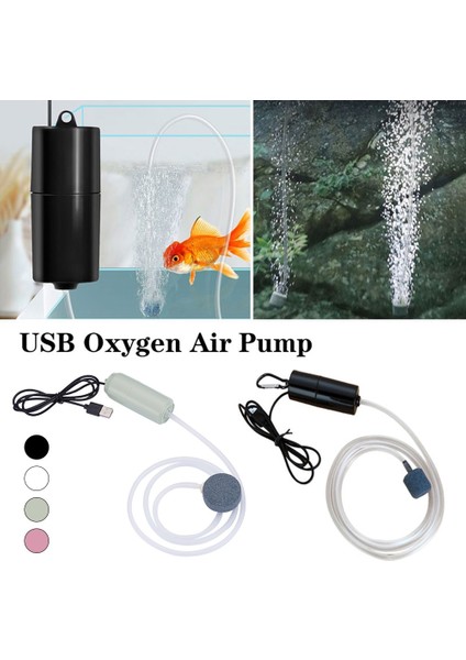 Pembe Tarzı M Beden Mini Taşınabilir Mini USB Akvaryum Balık Tankı Oksijen Hava Pompası Sessiz Enerji Tasarrufu Kompresör Su Teraryum Balık Tankı Aksesuarı (Yurt Dışından) fiyatları