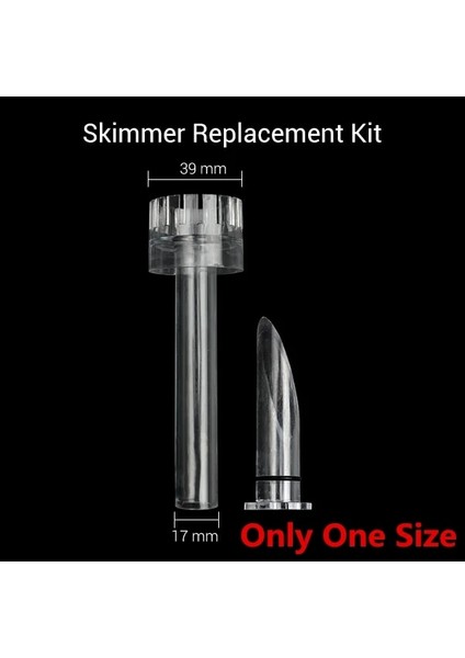 Skimmer Değiştirme Stili 17 mm Cam Akvaryum Skimmer Zambak Boru Urface Giriş Çıkış mm Su Bitkileri Tank Filtre Kovası Balık Tankı Aksesuarları (Yurt Dışından)