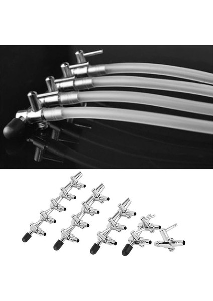 A2 Stili Akvaryum Hava Valfi Akvaryum Hava Borusu Paslanmaz Çelik Distribütör Metal Hava Hacmi Kontrol Vanası Akvaryum Oksijen Pompası (Yurt Dışından) modelleri