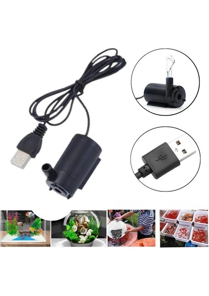 Yatay-Sarı Tarzı 5V Dalgıç Mikro Mini Elektrikli Pompa Dilsiz USB Bir Metre Hattı Dc Dikey Yatay Alçak Gerilim 120LH Akvaryum Balıkları Tankı (Yurt Dışından)