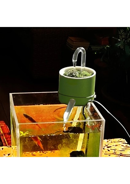 Stil-Bir Stil Yaratıcı Balık Tankı Filtresi Mini Küçük Dış Duvara Monte Filtre Kutusu Bambu Tüp Filtre Akvaryum Aksesuarları (Yurt Dışından) fırsatları