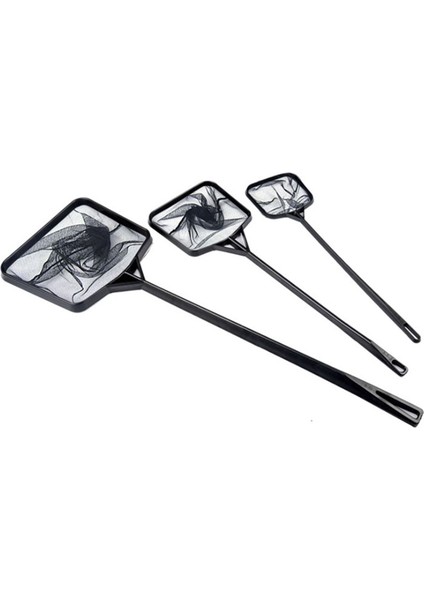 Siyah Stil Orta Siyah Akvaryum Aksesuarları Uzun Saplı Kare Akvaryum Balık Tankı Balık Ağı Iniş Ağı Balık Için Dayanıklı Ürünler (Yurt Dışından) fiyatları