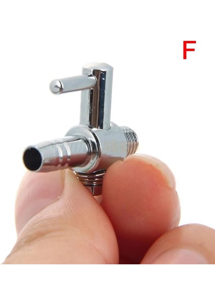 F Stili Akvaryum Hava Bölücü Vanası Balık Tankı Hava Pompası Akış Bölücü Dağıtıcı Pompa Vanası Musluk Kolu Kontrol Anahtarı Vana (Yurt Dışından)