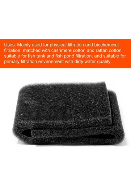 50X12X2CM Bir Stil Filtre Süngeri Faydalı Aktif Karbon Tasarımı En Büyük Yapışma Siyah Akvaryum Biyokimyasal Filtre Köpük Su Deposu Aksesuarları (Yurt Dışından) fırsatları